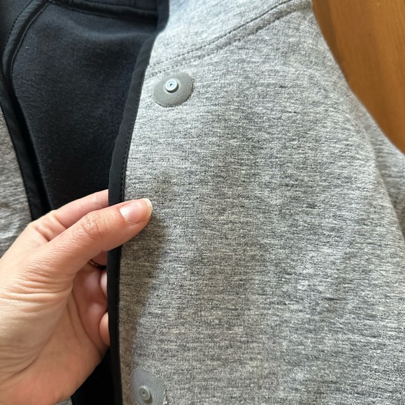 Lululemon City Bound Wrap Snap Button Jacket Black/Gray Women's Size Large - Picture 11 of 14